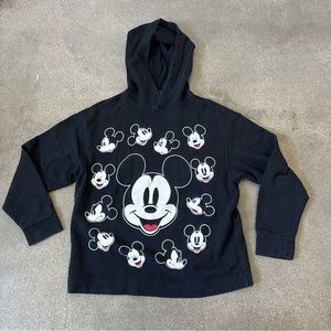 Zara Black Hoodie with Mickey Mouse Faces